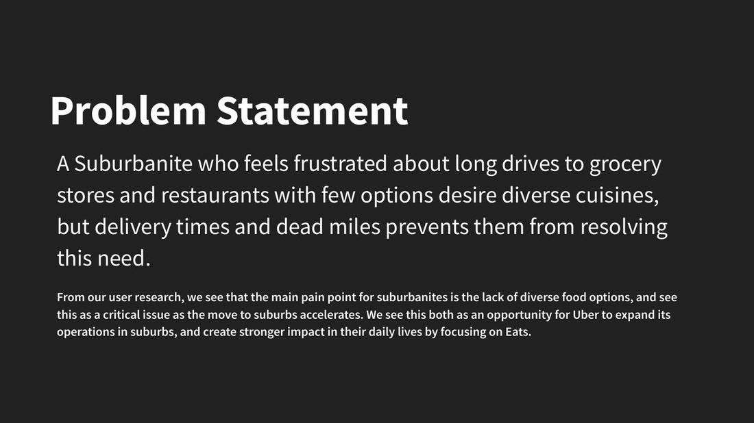 Problem statement slide